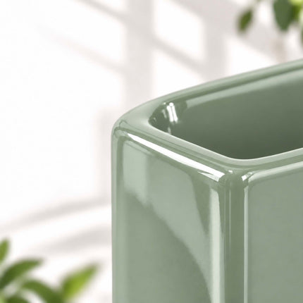 Ceramic Radiator Humidifier Set of 4 with Hooks, 400 ml, Sage Green