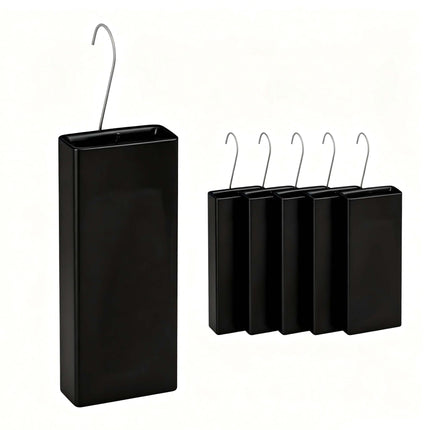 Ceramic Radiator Humidifier Set of 6 with Hooks, 400 ml, Black