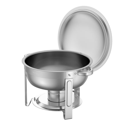 Chafing Dish Set, 2-Pack 5 Qt Stainless Steel Round