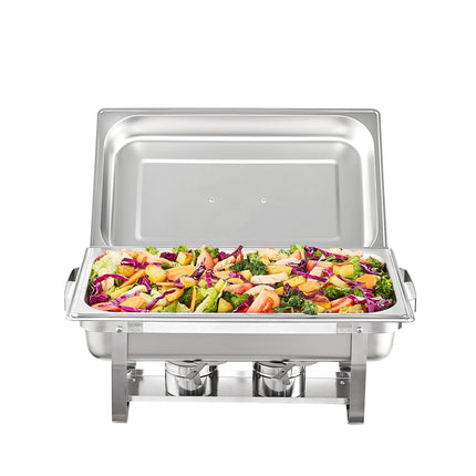 Chafing Dish Set, 4-Pack, 8 Qt Stainless Steel