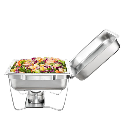 Chafing Dish Set, 4-Pack, 8 Qt Stainless Steel
