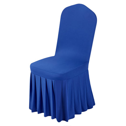 Chair Covers 30-Pack, Blue Stretch Polyester Spandex