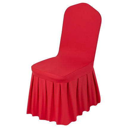Chair Covers, 30-Pack Red Stretch Polyester Spandex