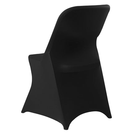 Chair Covers, Black Stretch Polyester Spandex, 30 Pack