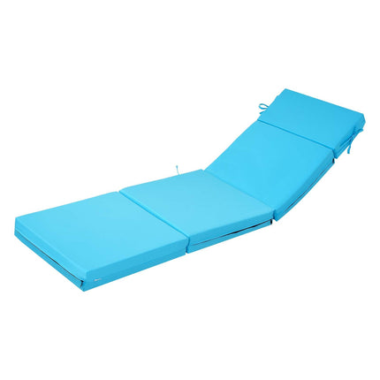 Chaise Lounge Cushions Set of 2, Waterproof, Teal