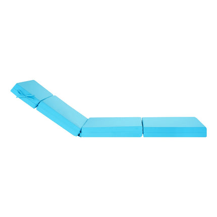 Chaise Lounge Cushions Set of 2, Waterproof, Teal