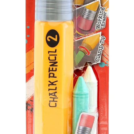 Chalkie Chalk gigants zīmulis ar 3 krītiņiem