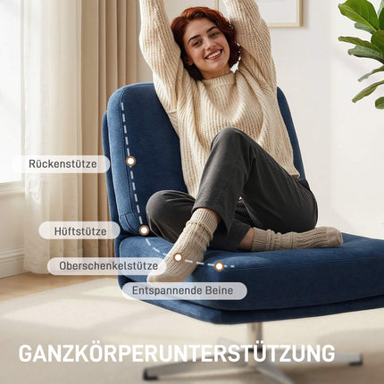 Šenila atpūtas krēsls, 360 grādu grozāms, 70 cm sēdekļa platums