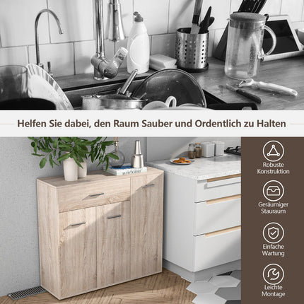 Kumode ar 2 durvīm, atvilktne, 90 x 29 x 82 cm