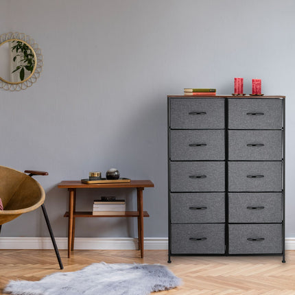 Kumode ar 10 atvilktnēm
