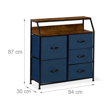 Kumode ar 5 atvilktnēm