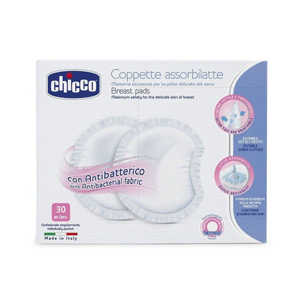 Chicco antibakteriālie krūštura ieliktņi, 30 gab.