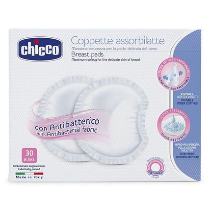 Chicco antibakteriālie krūštura ieliktņi, 30 gab.