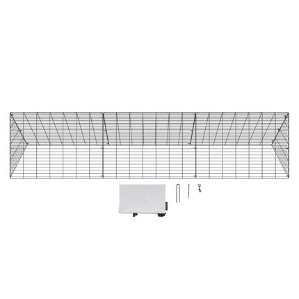 Chicken Tunnel Run, 118 x 28 x 24 in, Waterproof Cover
