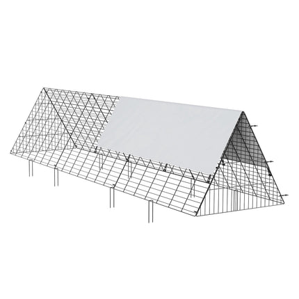Chicken Tunnel Run, 118 x 28 x 24 in, Waterproof Cover