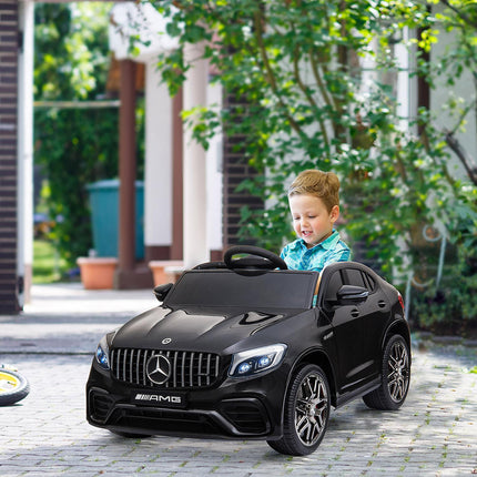 Bērnu transportlīdzeklis Mercedes-Benz Amg Gla45 Licencēts Elektromobilis Ar Tālvadības Pulti 2 X 35W Motori MP3 Drošības Josta 37-60 Mēneši Melns