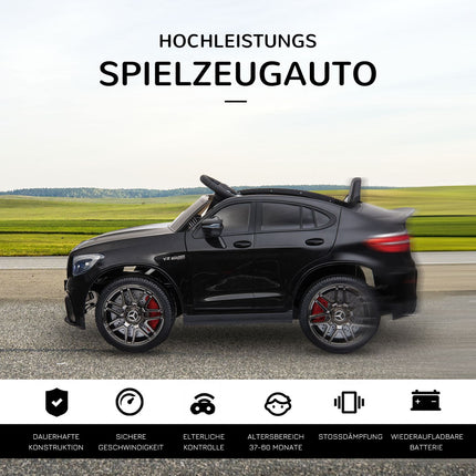 Bērnu transportlīdzeklis Mercedes-Benz Amg Gla45 Licencēts Elektromobilis Ar Tālvadības Pulti 2 X 35W Motori MP3 Drošības Josta 37-60 Mēneši Melns