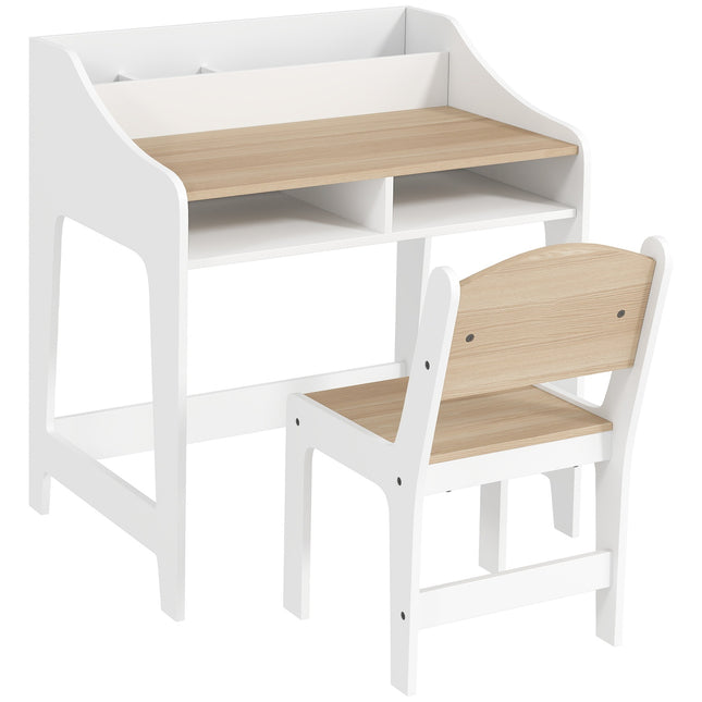 Bērnu rakstāmgalda un krēsla komplekts, ergonomisks, 3-8 gadu vecumam