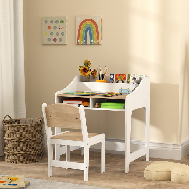 Bērnu rakstāmgalda un krēsla komplekts, ergonomisks, 3-8 gadu vecumam
