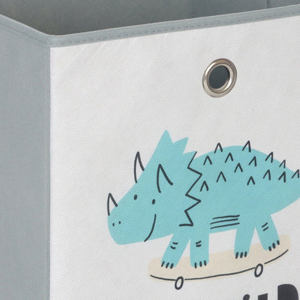 Bērnu salokāmās uzglabāšanas kastes, 3 gab. iepakojumā, dinozauri un dzīvnieki