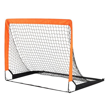 Children's Football Goals Set, Orange, 120x96 cm, Foldable