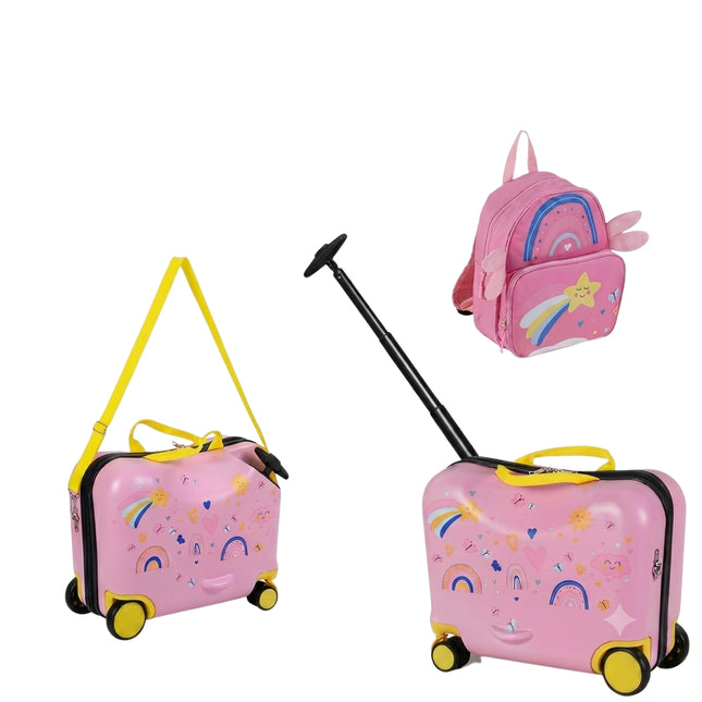 Bērnu bagāžas komplekts: 47 cm čemodāns un 30 cm mugursoma