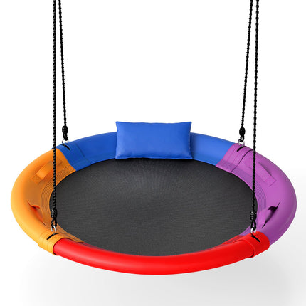 Bērnu āra ligzdas šūpoles, 120 cm, regulējama virve