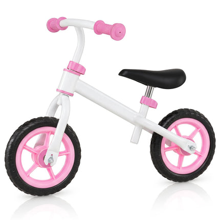 Bērnu rozā līdzsvara velosipēds, regulējama stūre, 2,5 kg