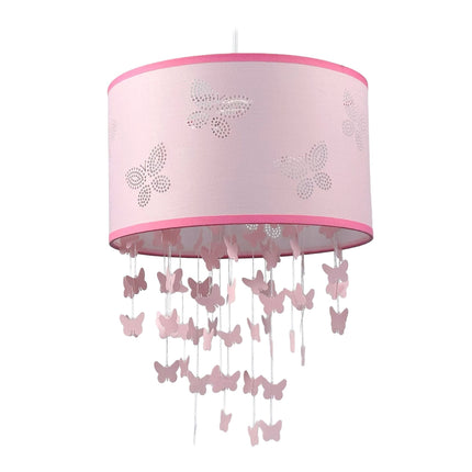 Bērnu rozā tauriņa piekaramā lampa ar mobilo tālruni