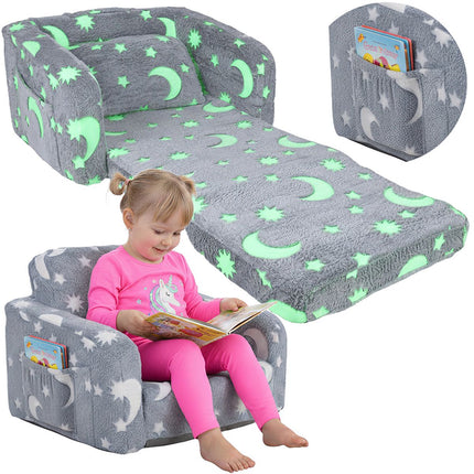 Children's Reclining Armchair with Lounger Function