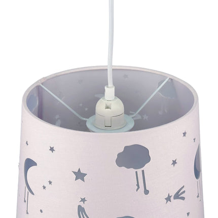 Bērnu istabas piekaramā lampa - nakts debesu dizains
