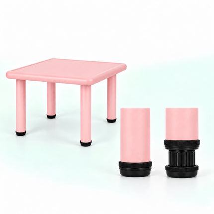Children's Table for Indoor and Outdoor Use, 62 x 62 cm, Pink