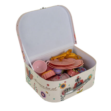 Bērnu tējas servīze ar koferi - 12 porcelāna gabali