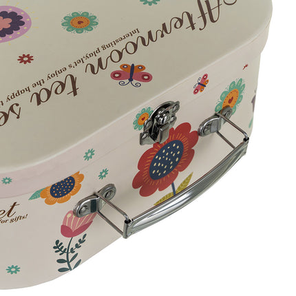 Bērnu tējas servīze ar koferi - 12 porcelāna gabali