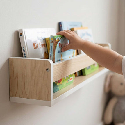 Children's Wall Shelves Set of 3, MDF, 58 cm Wide