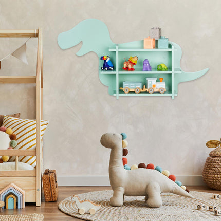 Bērnu plaukts Dino pie sienas