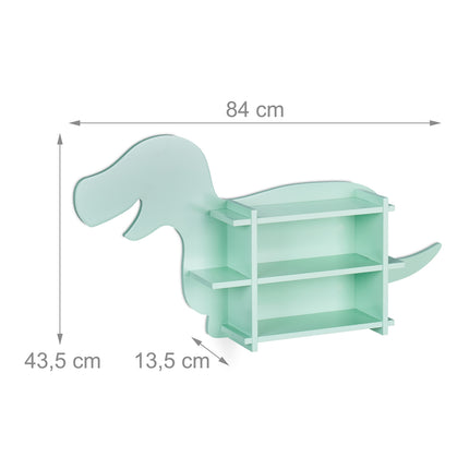 Bērnu plaukts Dino pie sienas