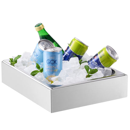 Chilled Condiment Server, 1/2 Pan, Clear Lid, Ice Tray