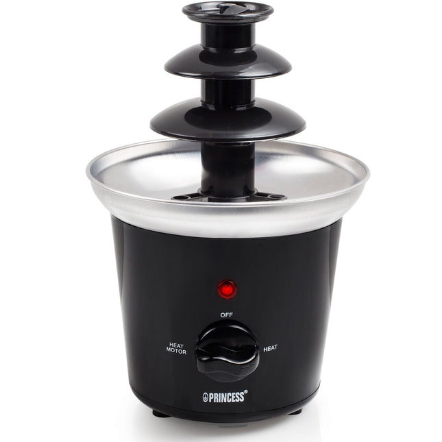 Chocolate fountain 292994 black stainless bowl with quick heating