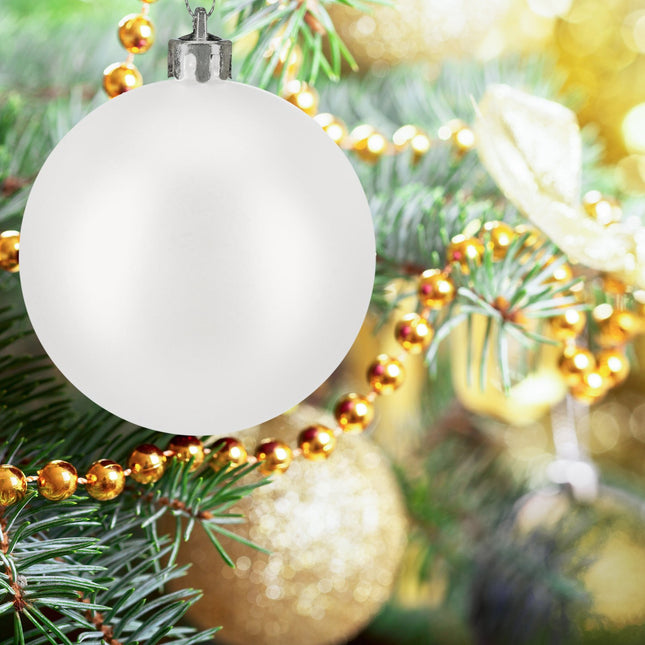 Christmas Tree Baubles Set, 50 Pieces, Matte & Glossy