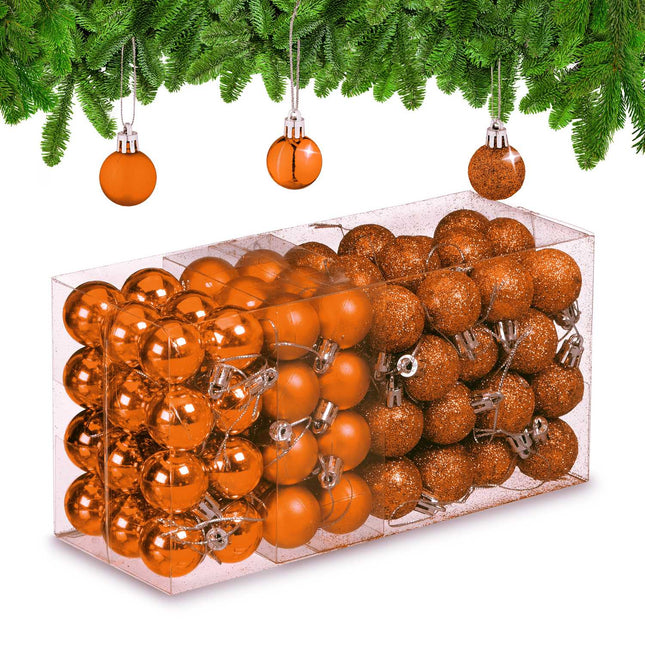 Ziemassvētku eglītes rotājumu komplekts, 96 plastmasas rotājumi