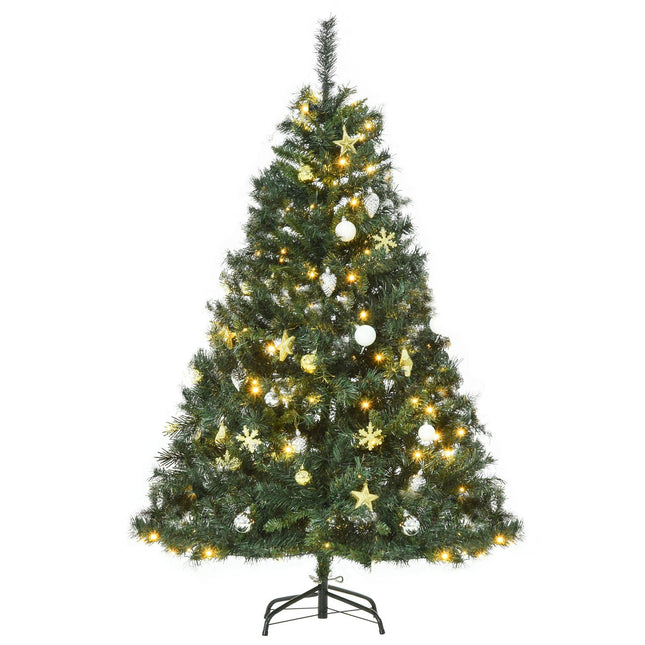 Ziemassvētku eglīte ar dekorāciju 120 gaismas diodes 511 uzgaļi Ø95 x 150 cm