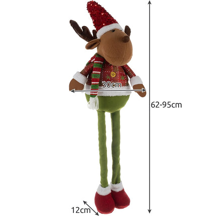 Ziemassvētku ziemeļbriedis - teleskopisks 95 cm Ruhhy 22329