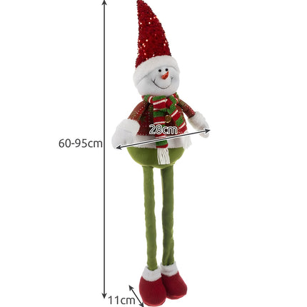 Ziemassvētku sniegavīrs - teleskopisks 95 cm Ruhhy 22331