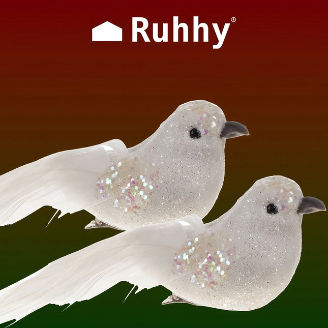 Ziemassvētku eglīšu rotājumi - putniņi 2 gab. Ruhhy 22338