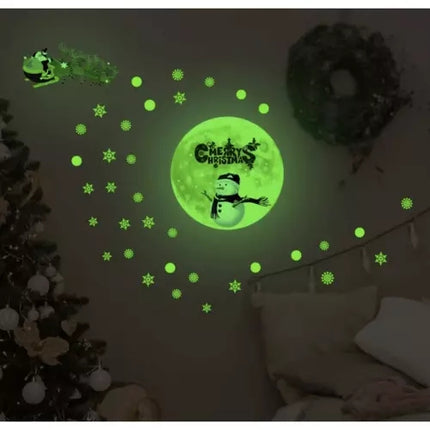 Ziemassvētku uzlīmes logiem - fluorescējošas 20356