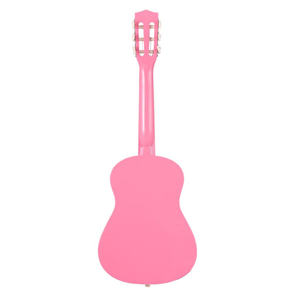 Classical Guitar 30 In, Nylon Strings Starter Kit, Pink