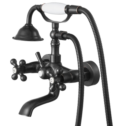 Clawfoot Tub Faucet with Handheld Shower, Oil-Rubbed Bronze