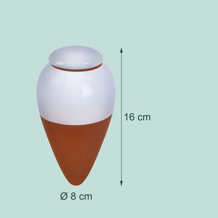 Māla laistīšanas konusi ar vākiem, 350 ml, balti, 2 gab. komplekts