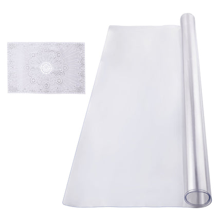 Clear PVC Table Protector, 36 x 54 in, 1.5 mm Thick